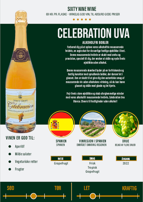 Celebration Uva Blanca - Alkoholfri bobler