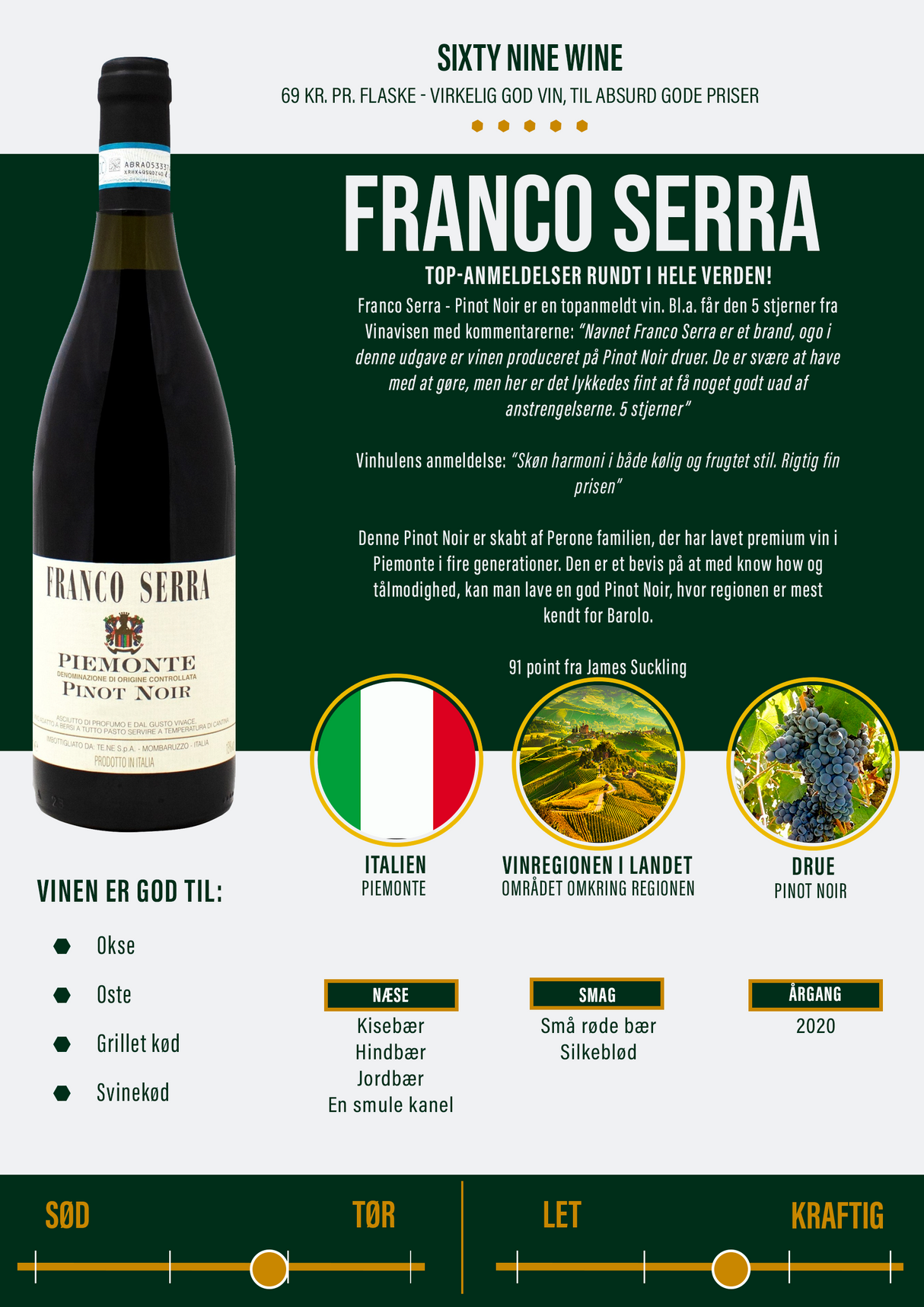 Franco Serra - Pinot Noir
