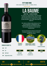 Alkoholfri Syrah, Cabernet - La Baume Saint-Paul