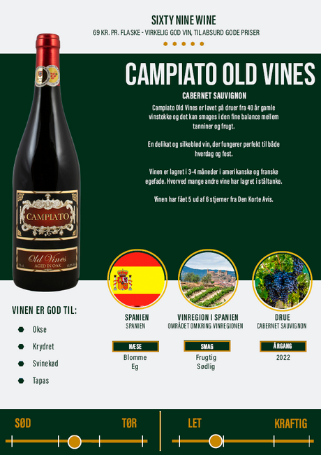 Campiato Old Vines - Cabernet Sauvignon