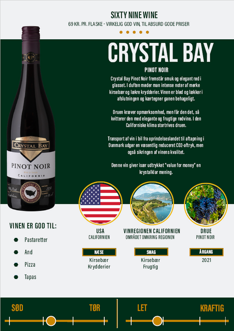 Crystal Bay - Pinot Noir